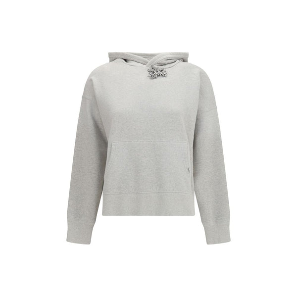 Gray Cotton Sweatshirt Clothing