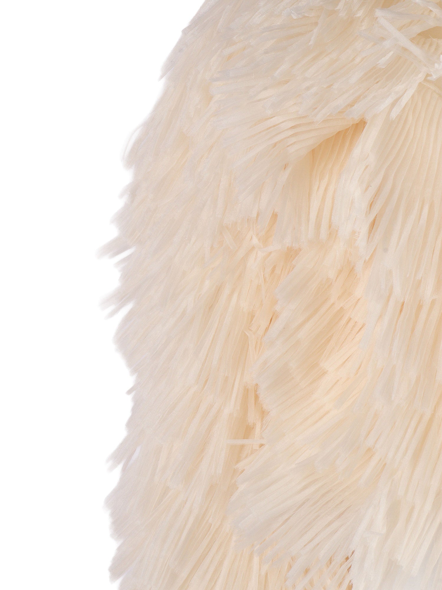 Embroidered Jacket White Polyamide