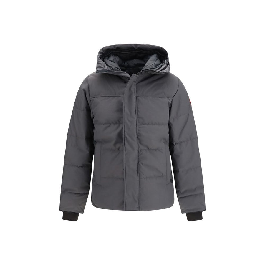 Gray Cotton Parka Clothing