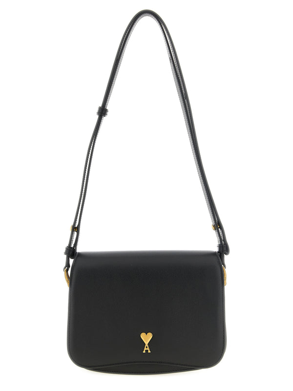 Black Cowhide Crossbody Bag