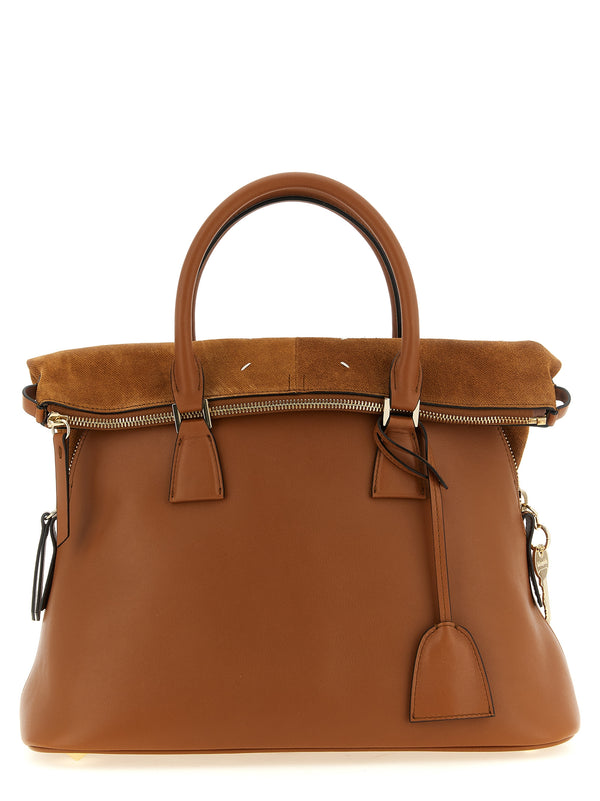 Brown Calfskin Shoulder Bag
