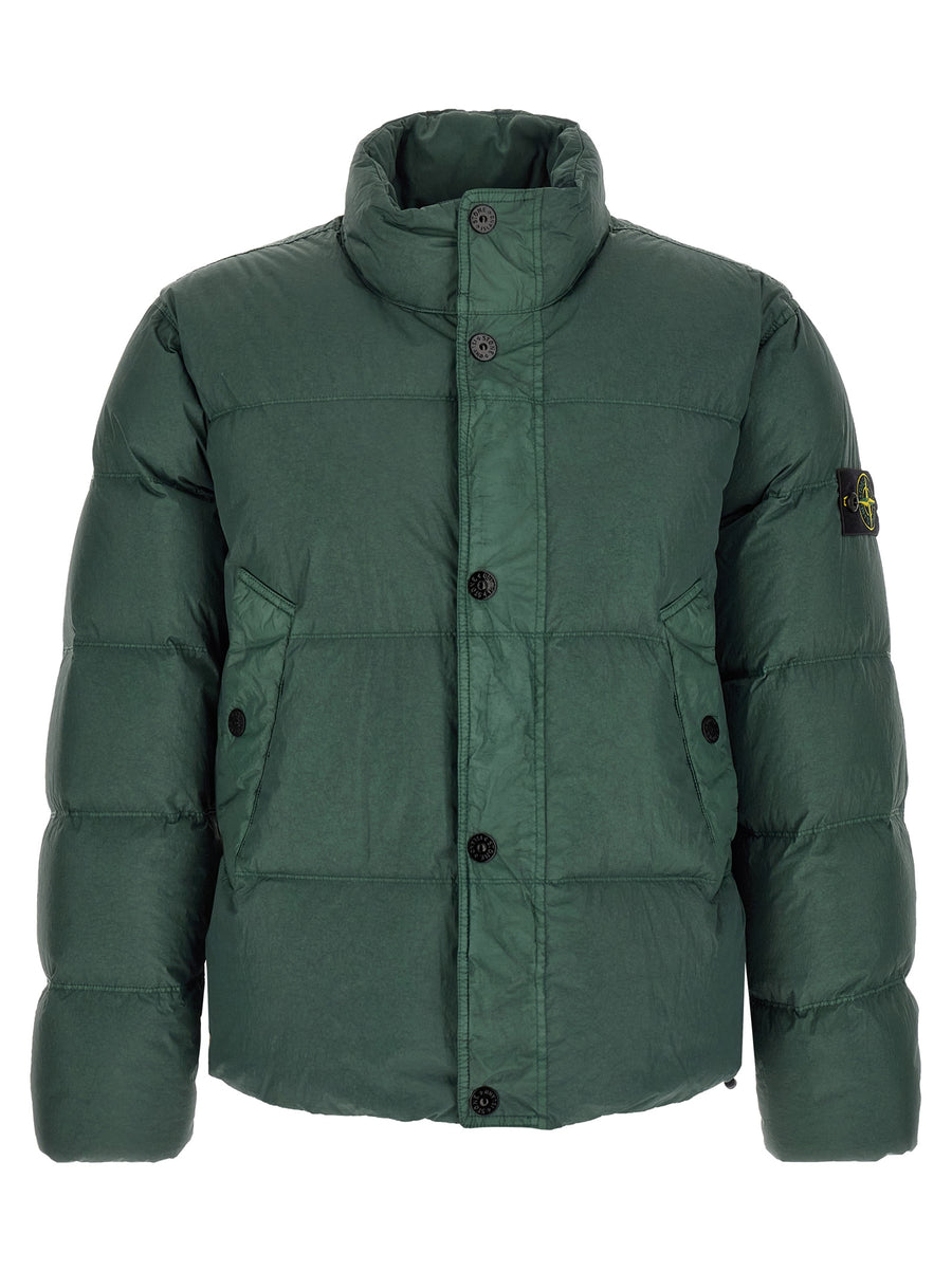 Bicolor Polyamide Full-Length Jacket Clothing