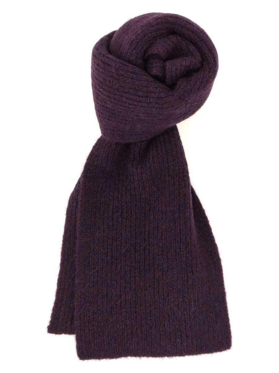 Purple Wool Foulard Accessory