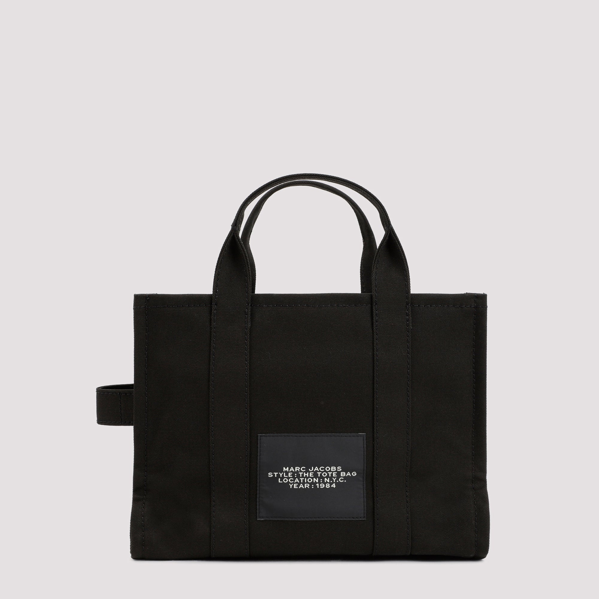 The Medium Tote Bag Black Cotton