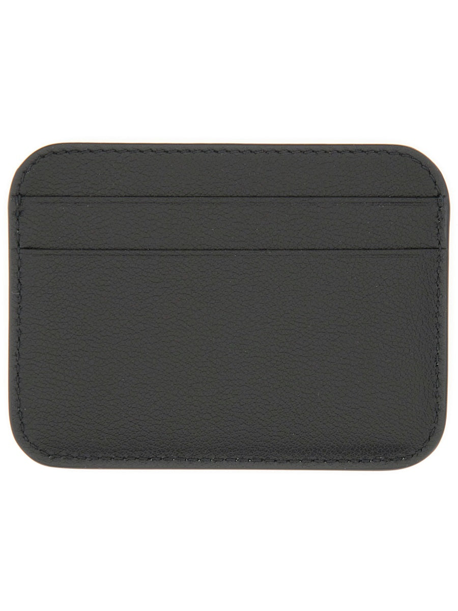 Card Holder Cash 2.0 Black Leather Domesticated Calf Wallets & Purses