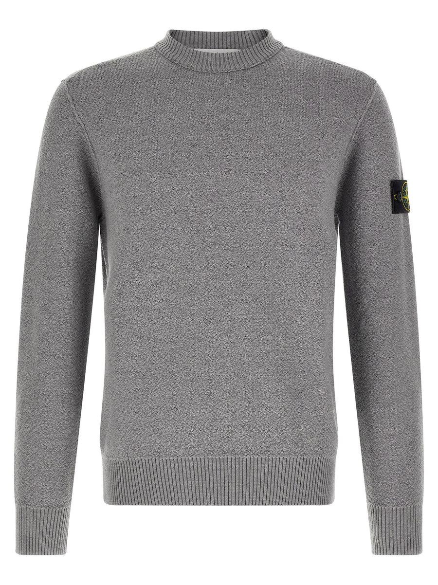 Gray Virgin Wool Cardigan Clothing