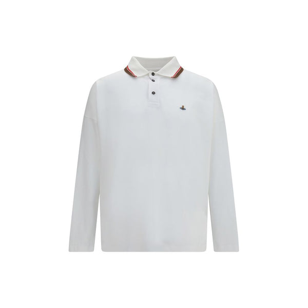 White Cotton Polo Shirt