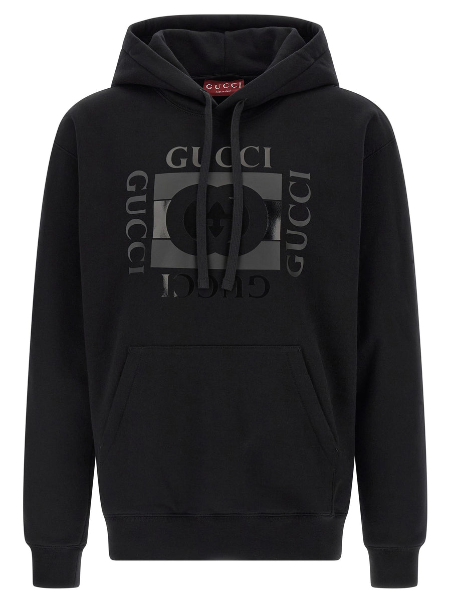 Black Cotton Sweatshirt Clothing