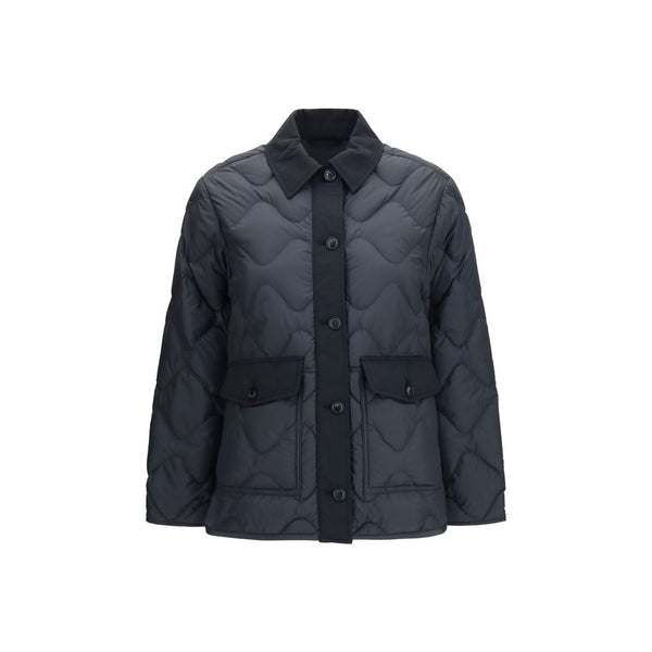 Gray Polyester Shell Jacket Clothing