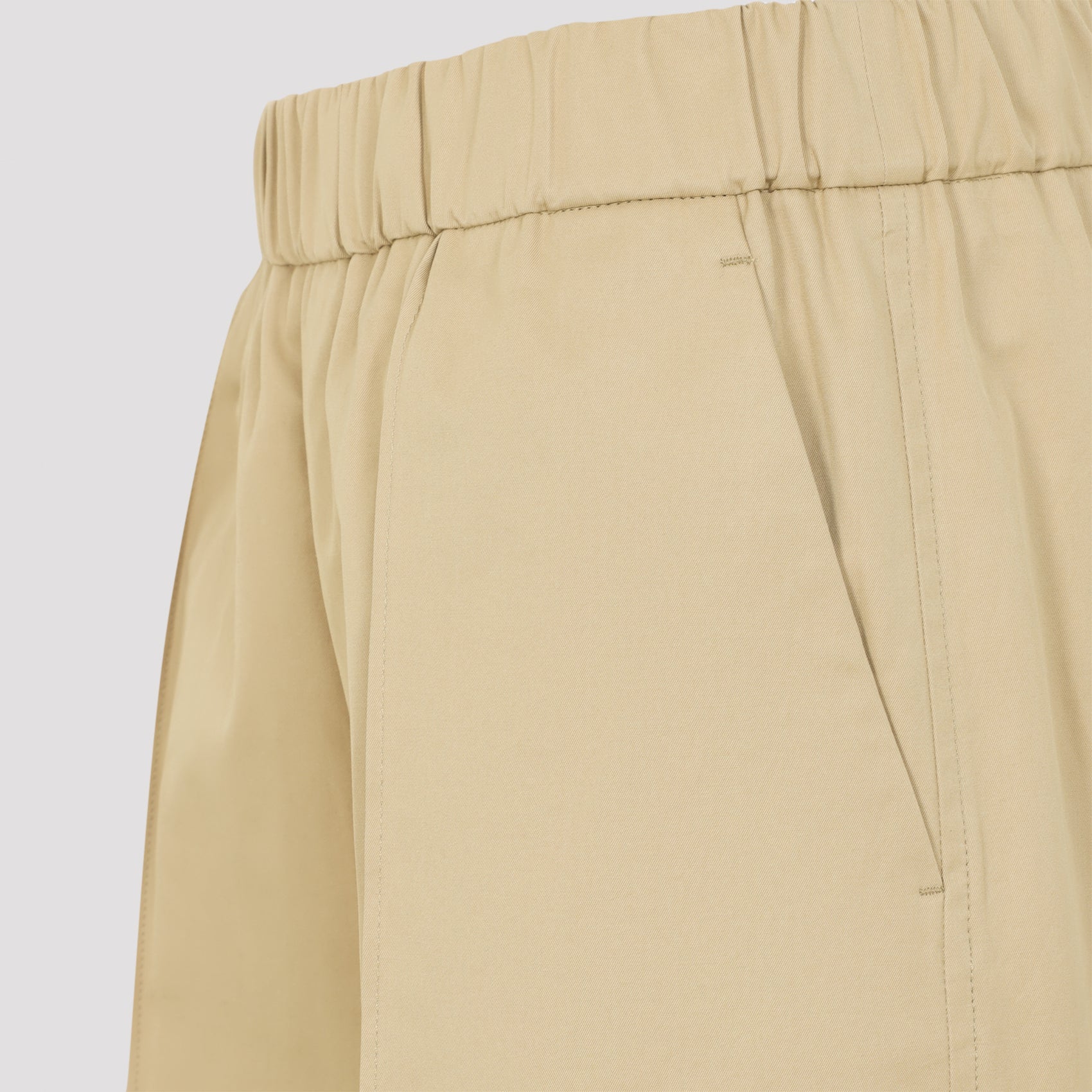 Track Inspired Relaxed Pants Nude & Neutrals Cotton