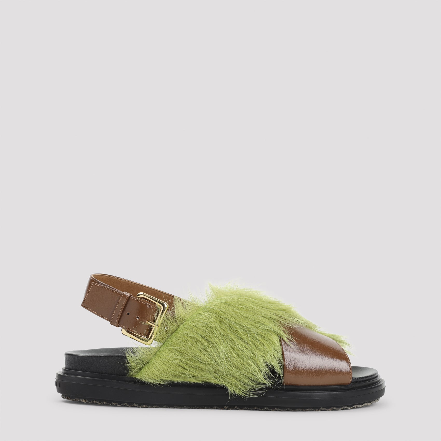 Fussbett Sandals Brown Ovine Leather Shoe