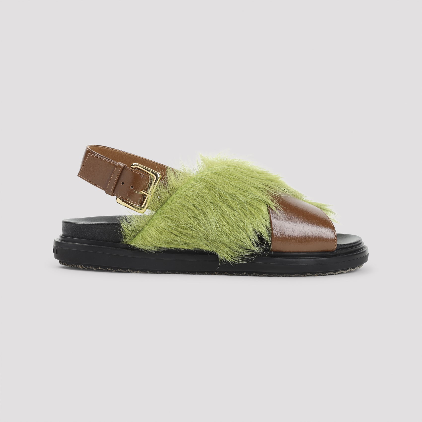 Fussbett Sandals Brown Ovine Leather Shoe