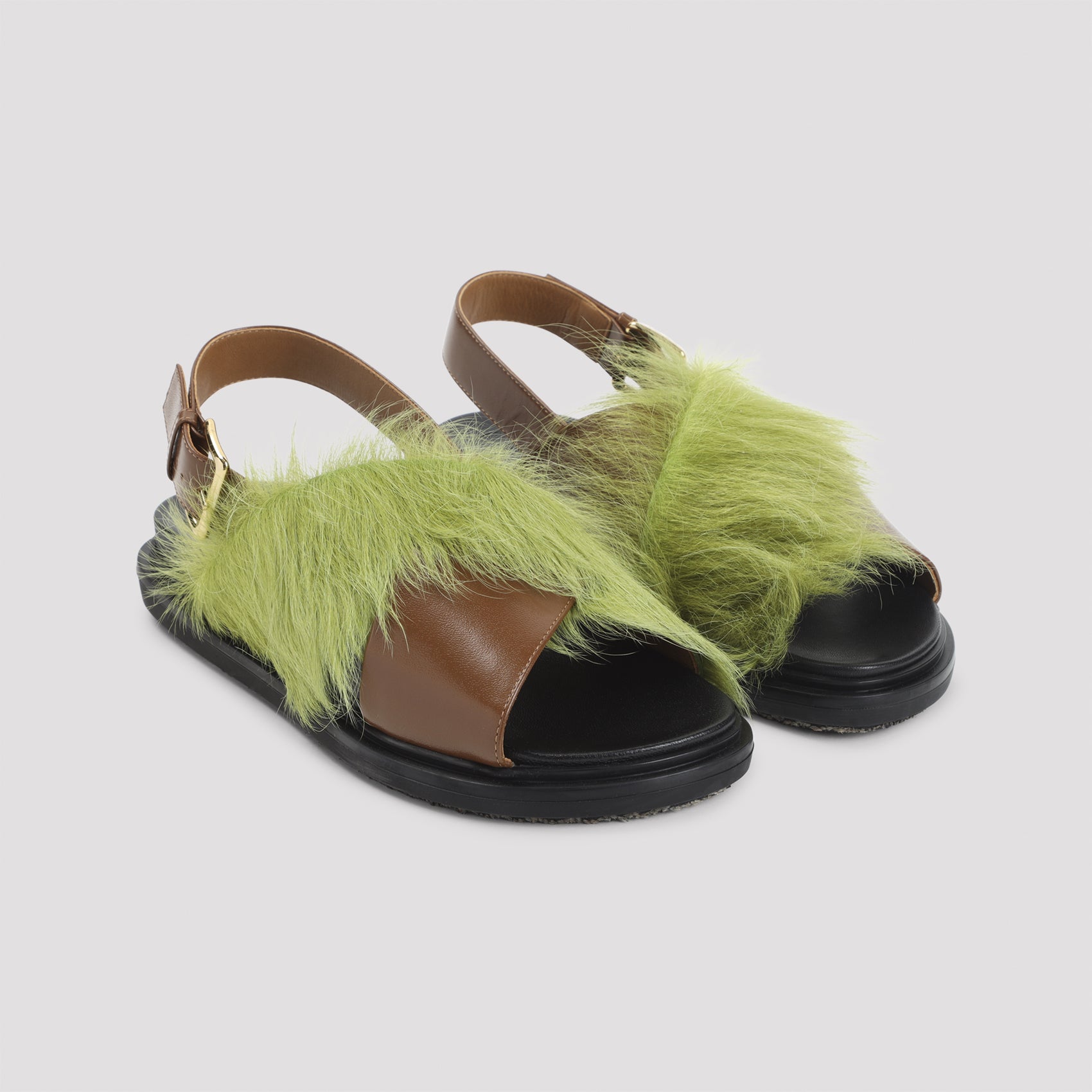 Fussbett Sandals Brown Ovine Leather Shoe