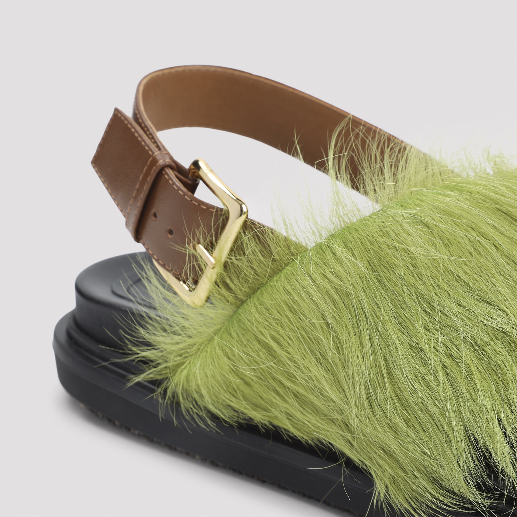 Fussbett Sandals Brown Ovine Leather Shoe