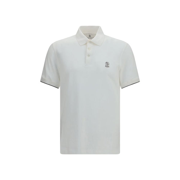 White Cotton Polo Shirt