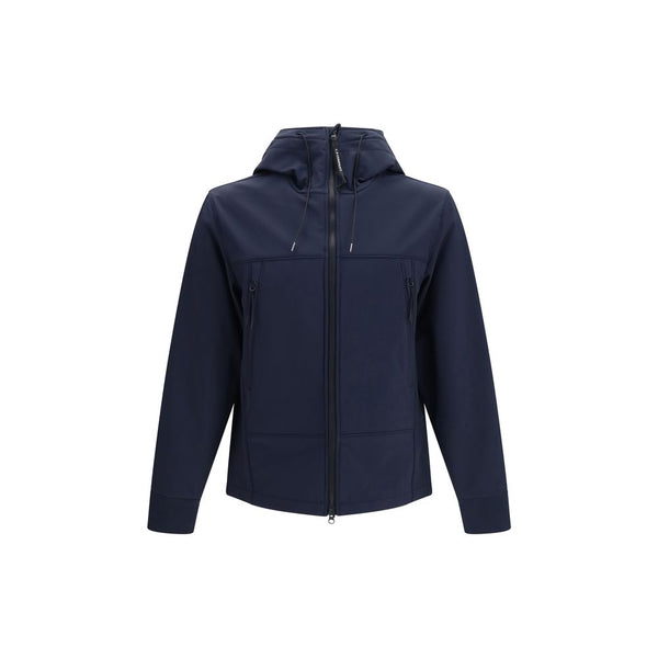 Blue Polyester Shell Jacket Clothing