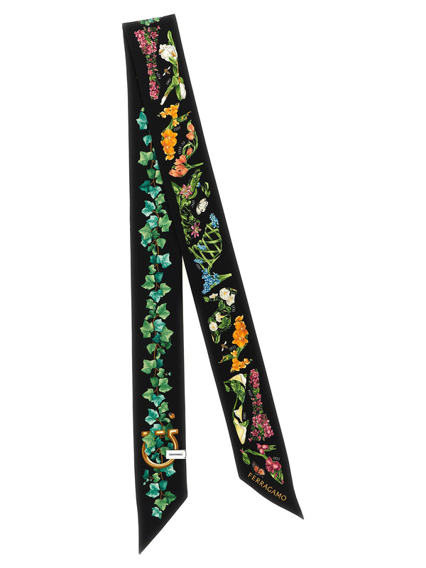 Multicolor Silk Foulard Accessory