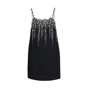 Black Wool Oves Aries Cocktail Dress
