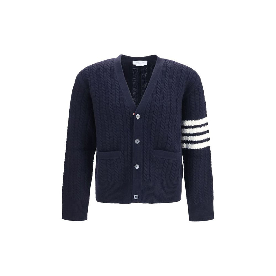 Blue Wool Oves Aries Cardigan Clothing