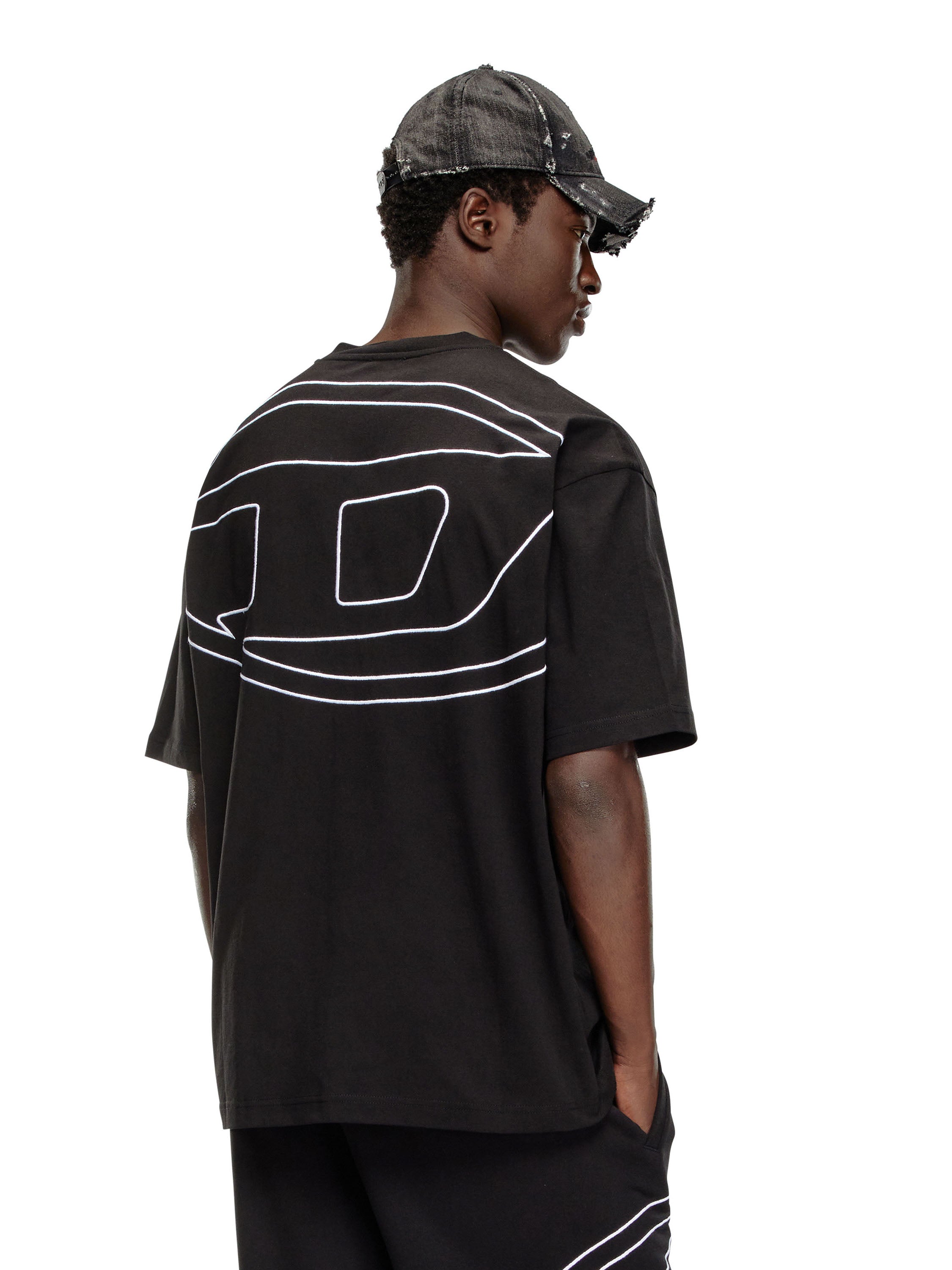 Diesel T-Shirts And Polos Black Cotone