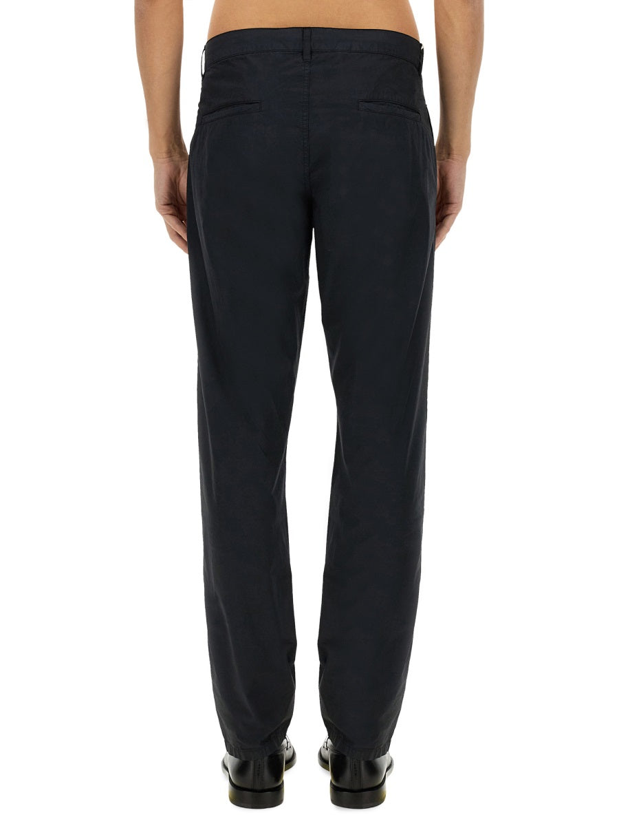 Cotton Chino Pants Blue Trousers