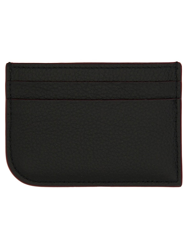 Leather Card Holder Black Domesticated Calf Wallets & Purses