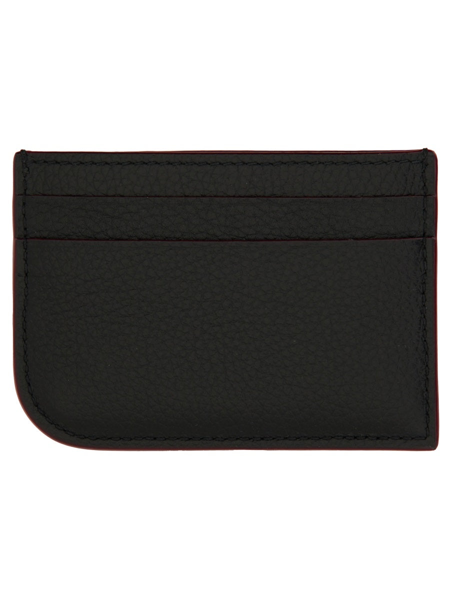 Leather Card Holder Black Domesticated Calf Wallets & Purses