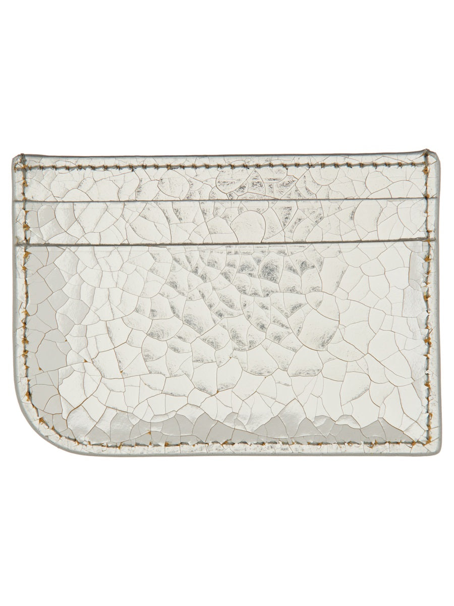 Leather Card Holder Silver Main: Calf Skin Wallets & Purses