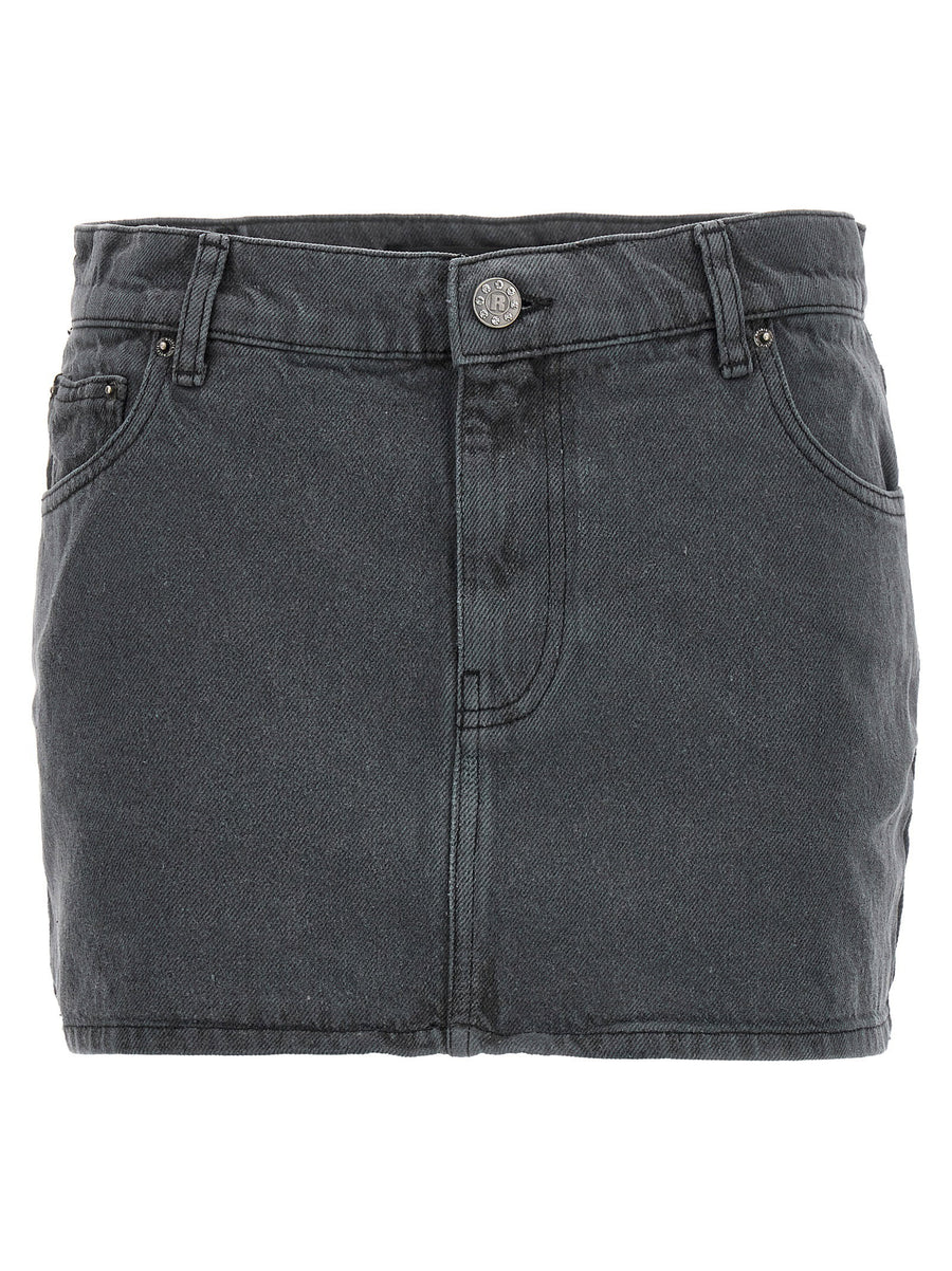 Rotate Birger Christensen Nela Skirt — charcoal