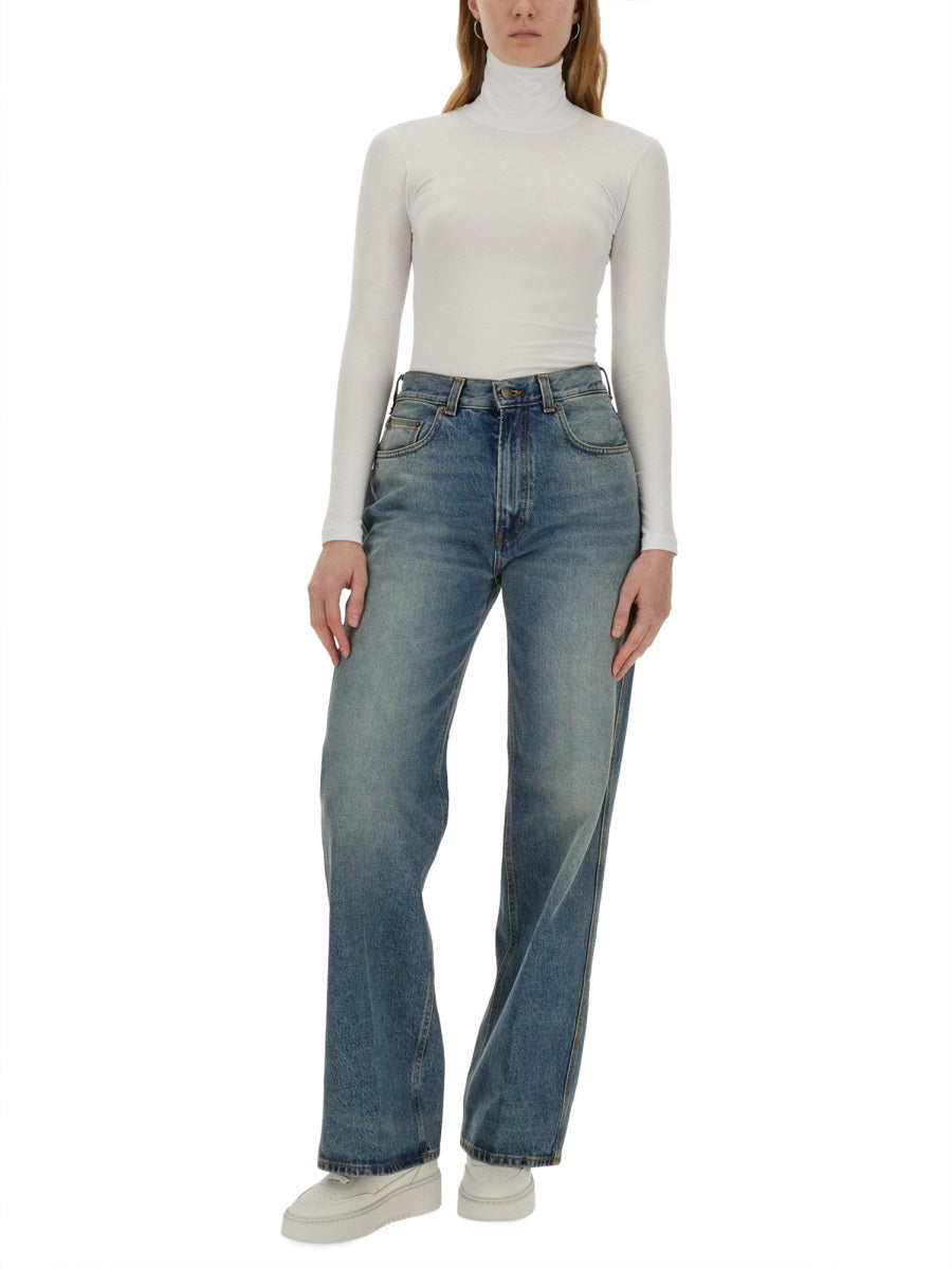Wide Fit Jeans Denim Cotton