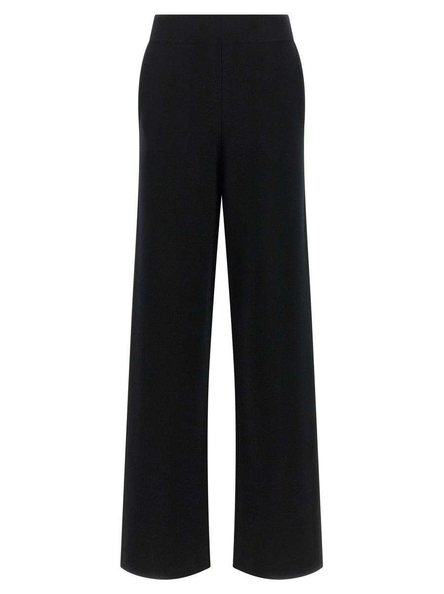 Black Wool Casual Pants