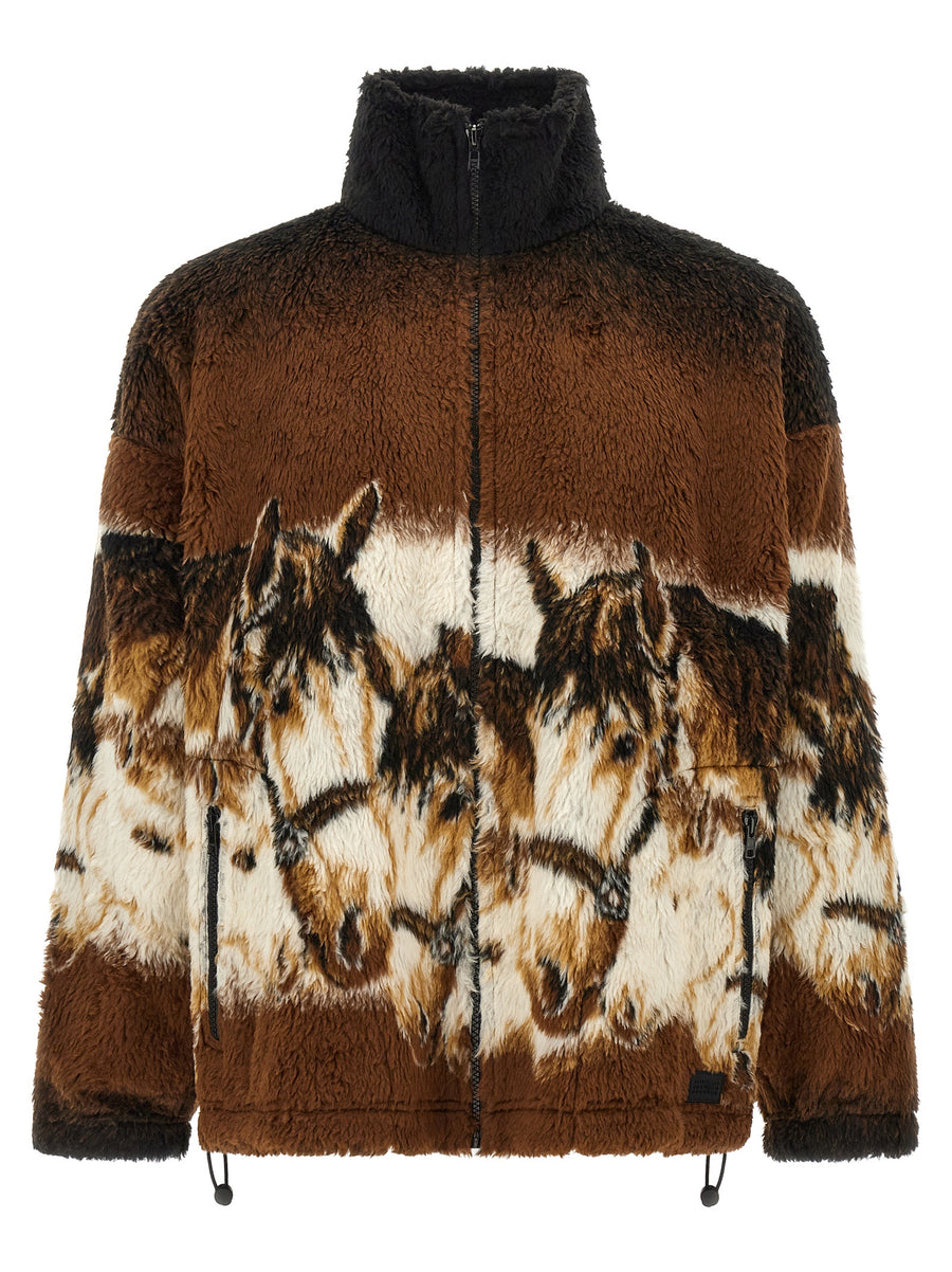 Brown Polyethylene Sweatshirt Clothing