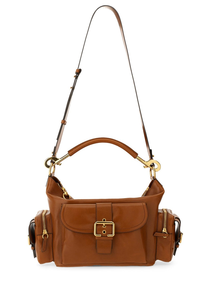 Leather Camera Bag Buff Domestic Cow Handbags