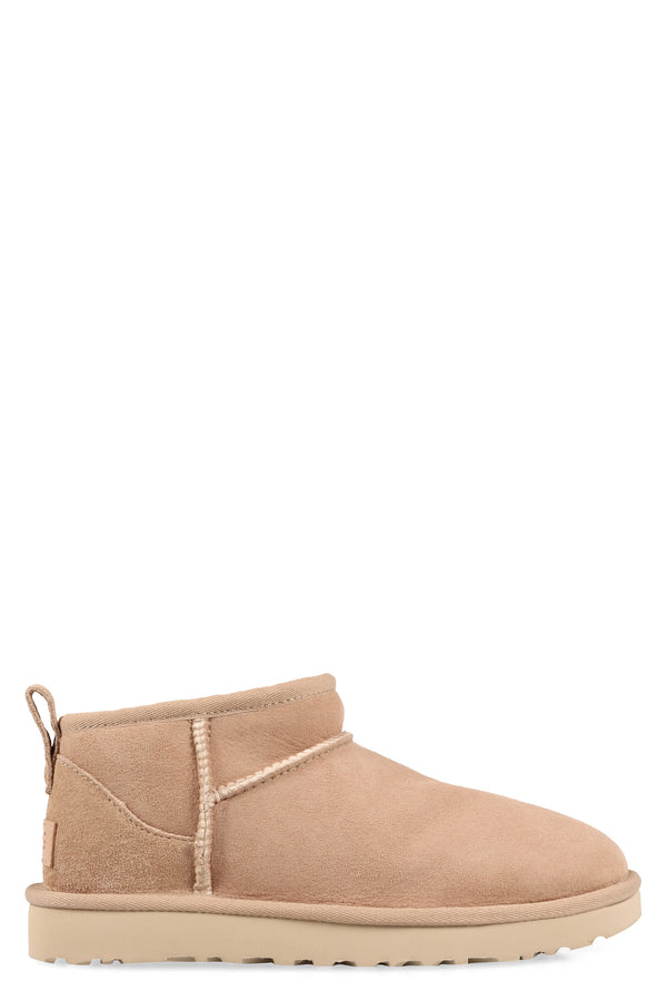 Classic Ultra Mini Ankle Boots Sand Ovine Leather