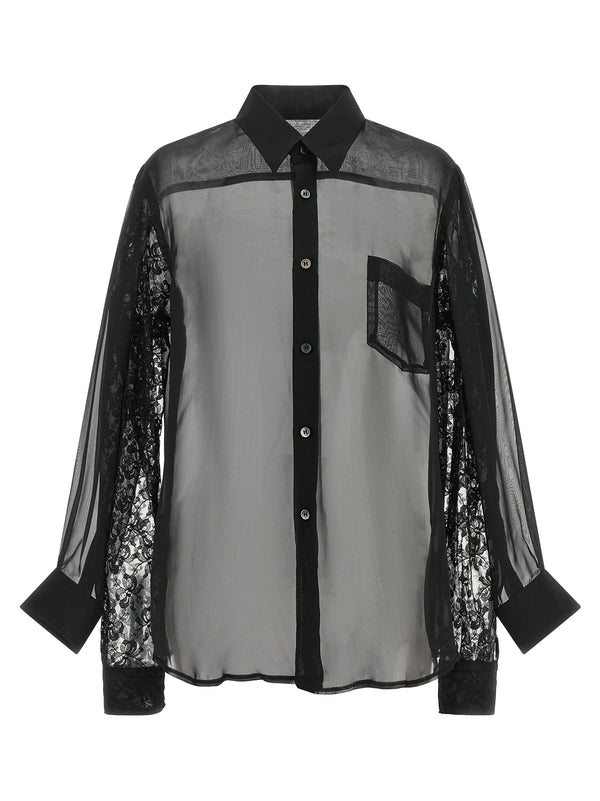 Black Polyester Blouse