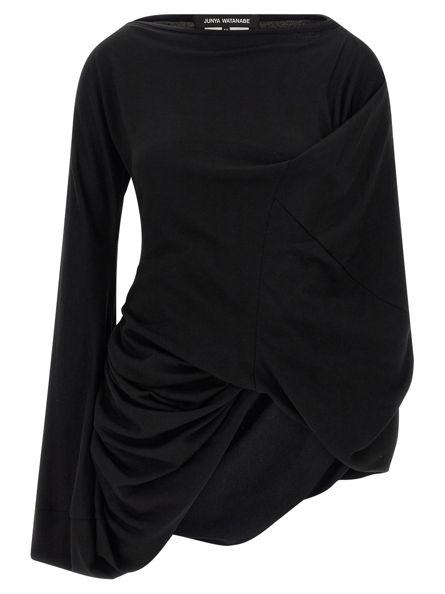 Black Wool Blouse