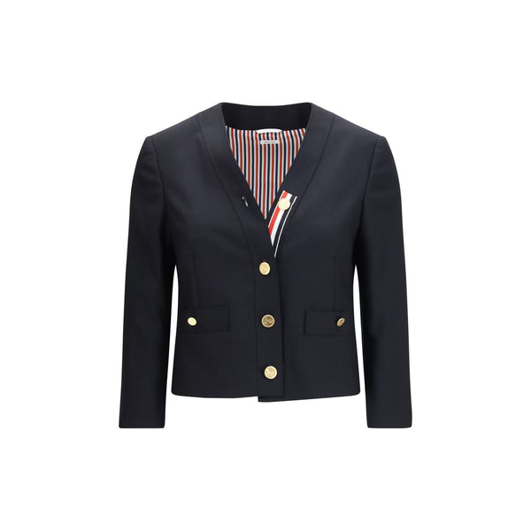 Blue Wool Oves Aries Jacket Clothing
