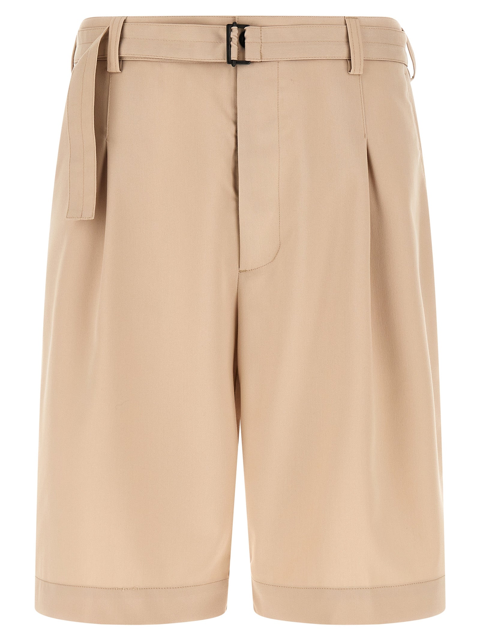 Viper bermuda shorts Beige Polyester Viscose Elastane Bermuda