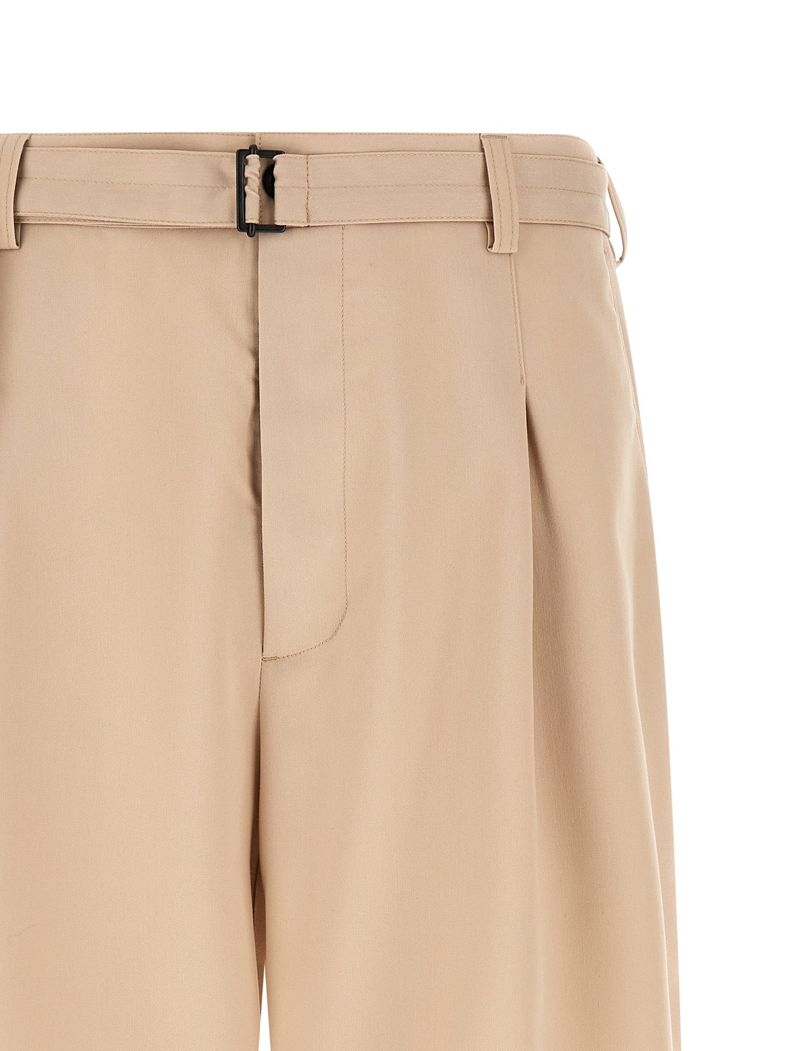 Viper bermuda shorts Beige Polyester Viscose Elastane Bermuda