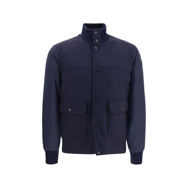 Blue Wool Oves Aries Shell Jacket Clothing