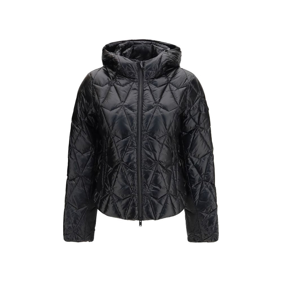 Black Goose Down Full-Length Jacket Clothing