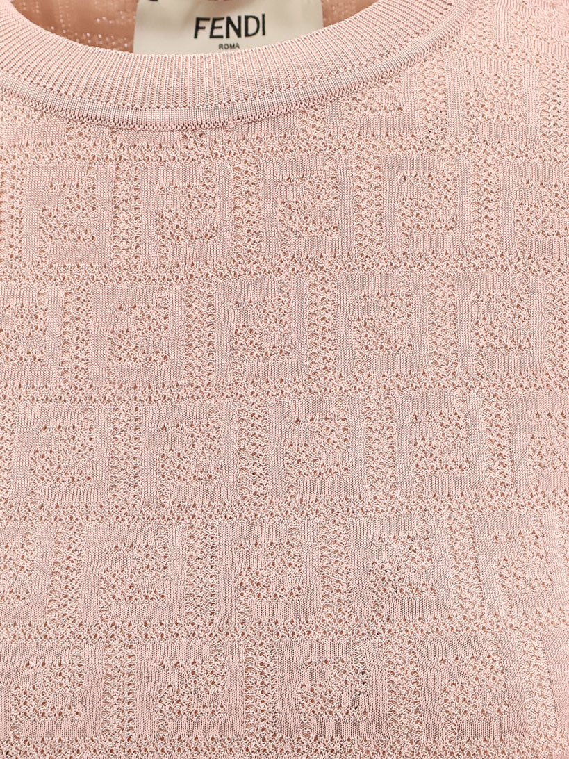 Fendi Dresses Pink Salt-25 Cotone Viscosa