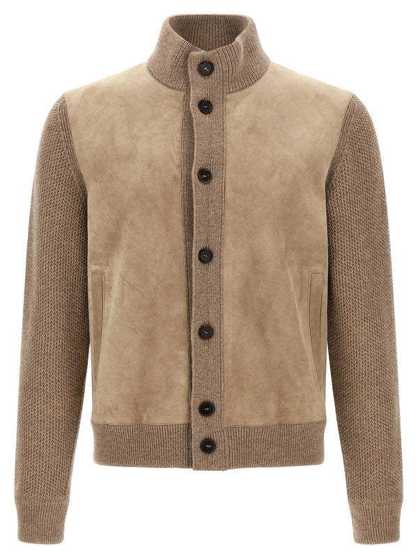 Beige Cashmere Cardigan Clothing