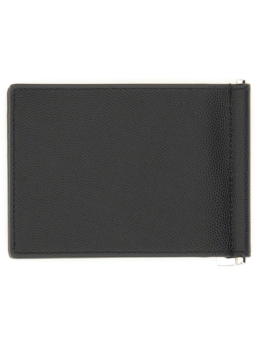 Card Holder Will Clip Black Main: Calf Skin Wallets & Purses