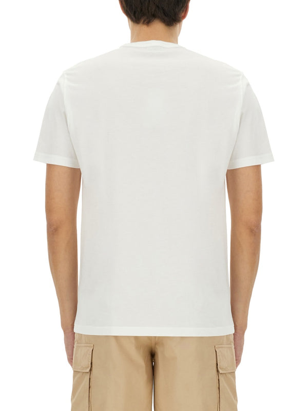 White Printed T-Shirt Cotton T-shirts