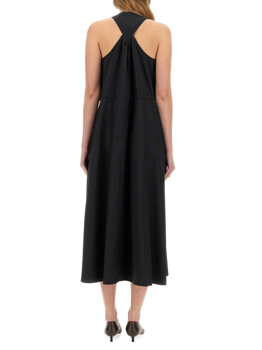 Poplin Dress Black Cotton
