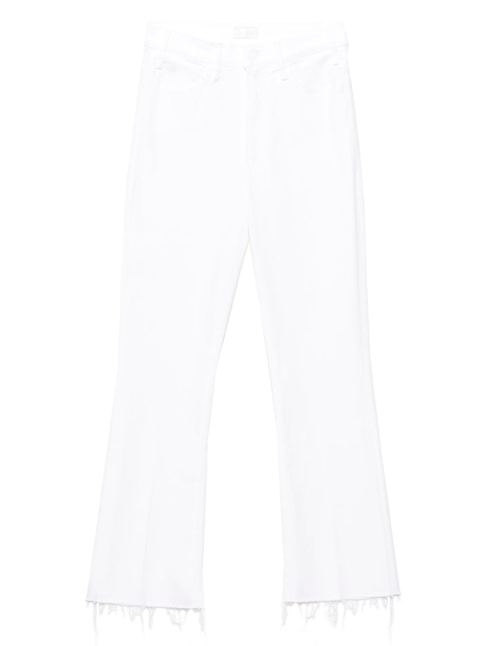 The Hustler Ankle Fray jeans White Cotton Polyester Elastane