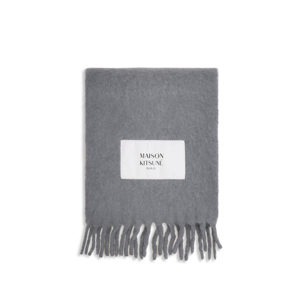 Gray Alpaca Vicugna Pacos Scarf