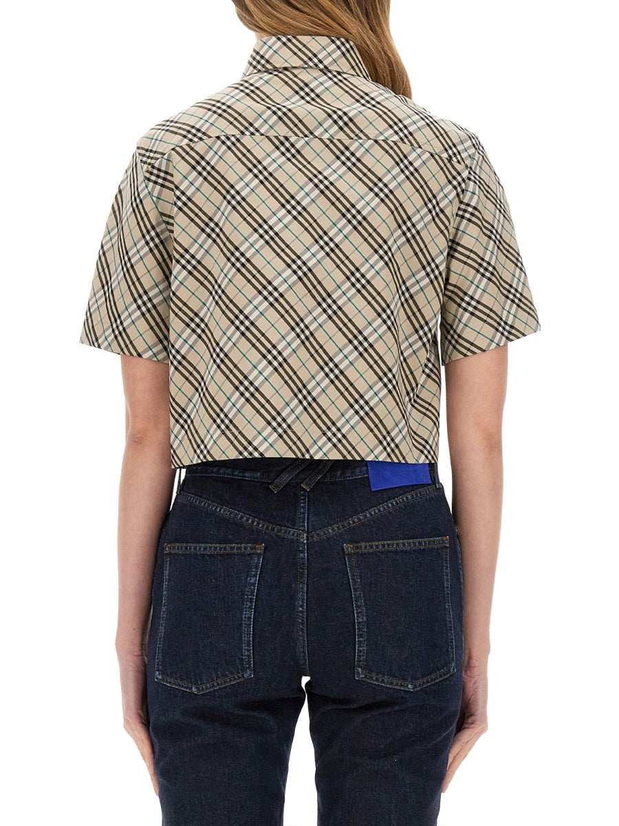Cropped Shirt Multicolour Cotton