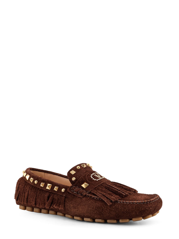 Valentino Garavani Flat Shoes Brown Suede